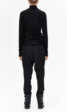 DRAPED TURTLENECK TOP