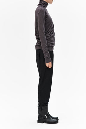 DRAPED TURTLENECK TOP