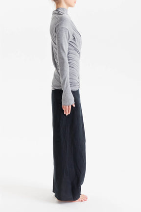 TWISTED LONG SLEEVED BLOUSE