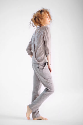 BUTTON-DOWN ASYMMETRICAL SHIRT