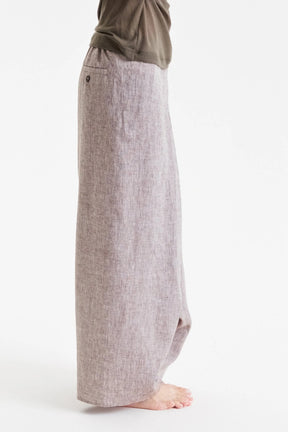 LOW CROTCH LINEN PANTS