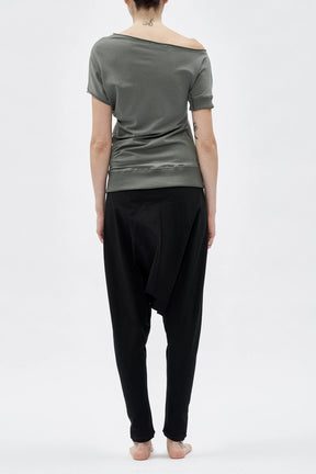 DROP SHOULDER COTTON TOP