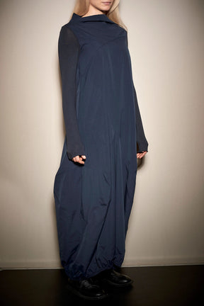 LONG SLEEVED DISTORTED MAXI DRESS