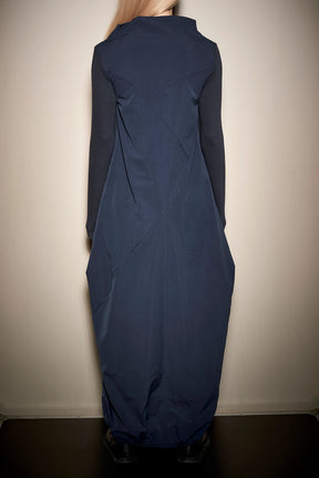 LONG SLEEVED DISTORTED MAXI DRESS