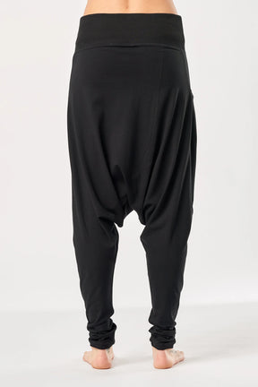LOOSE HAREM COTTON PANTS WITH POCKETS