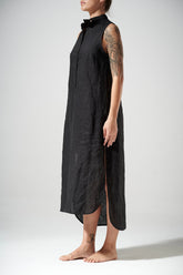 LINEN DRESS WITH BUTTONS